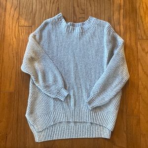 American Eagle high-low slouchy cable knit sweater
